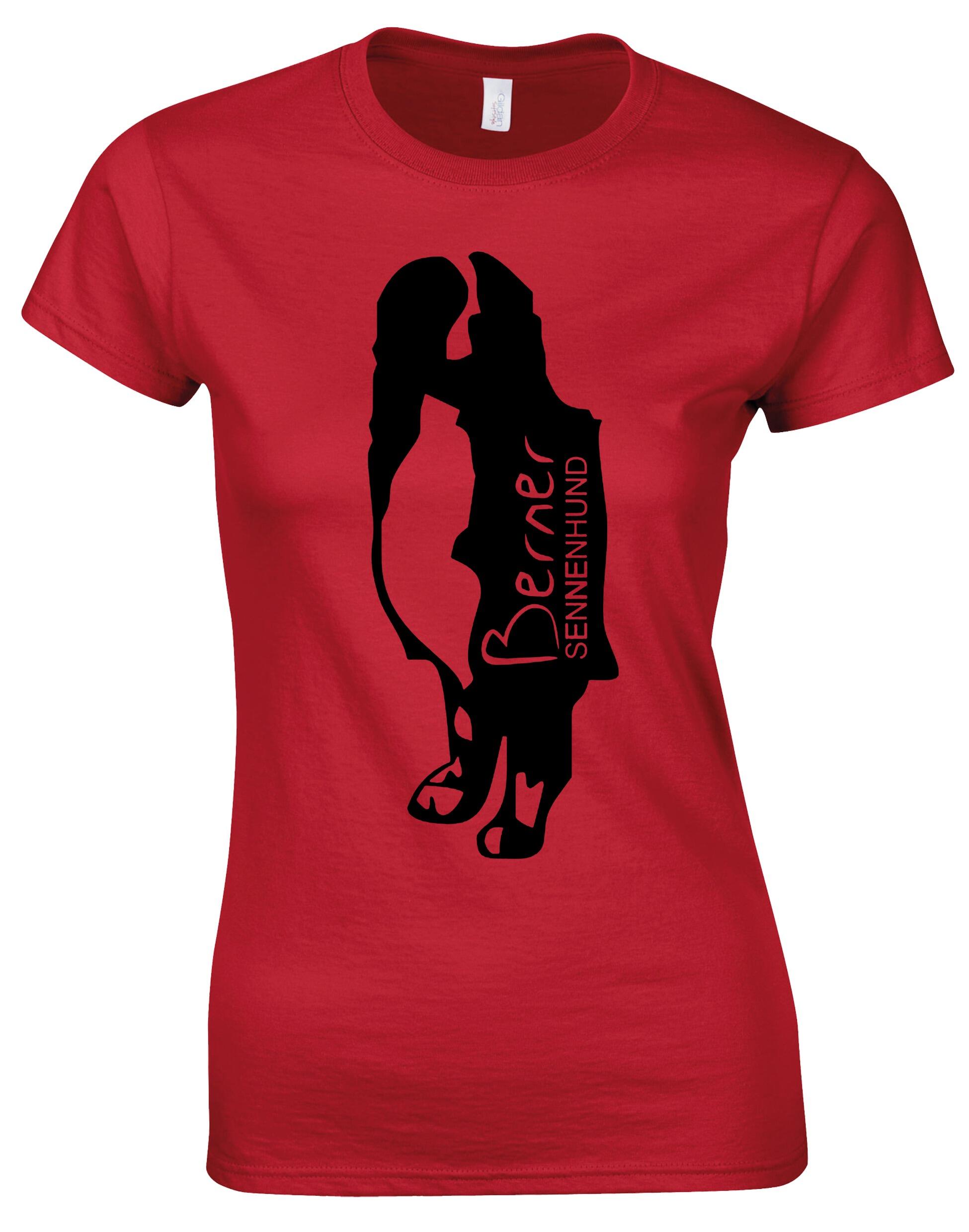 Berner Sennenhund Dog Breed Design Female Roundneck T-shirt – Style for Every Dog Lover