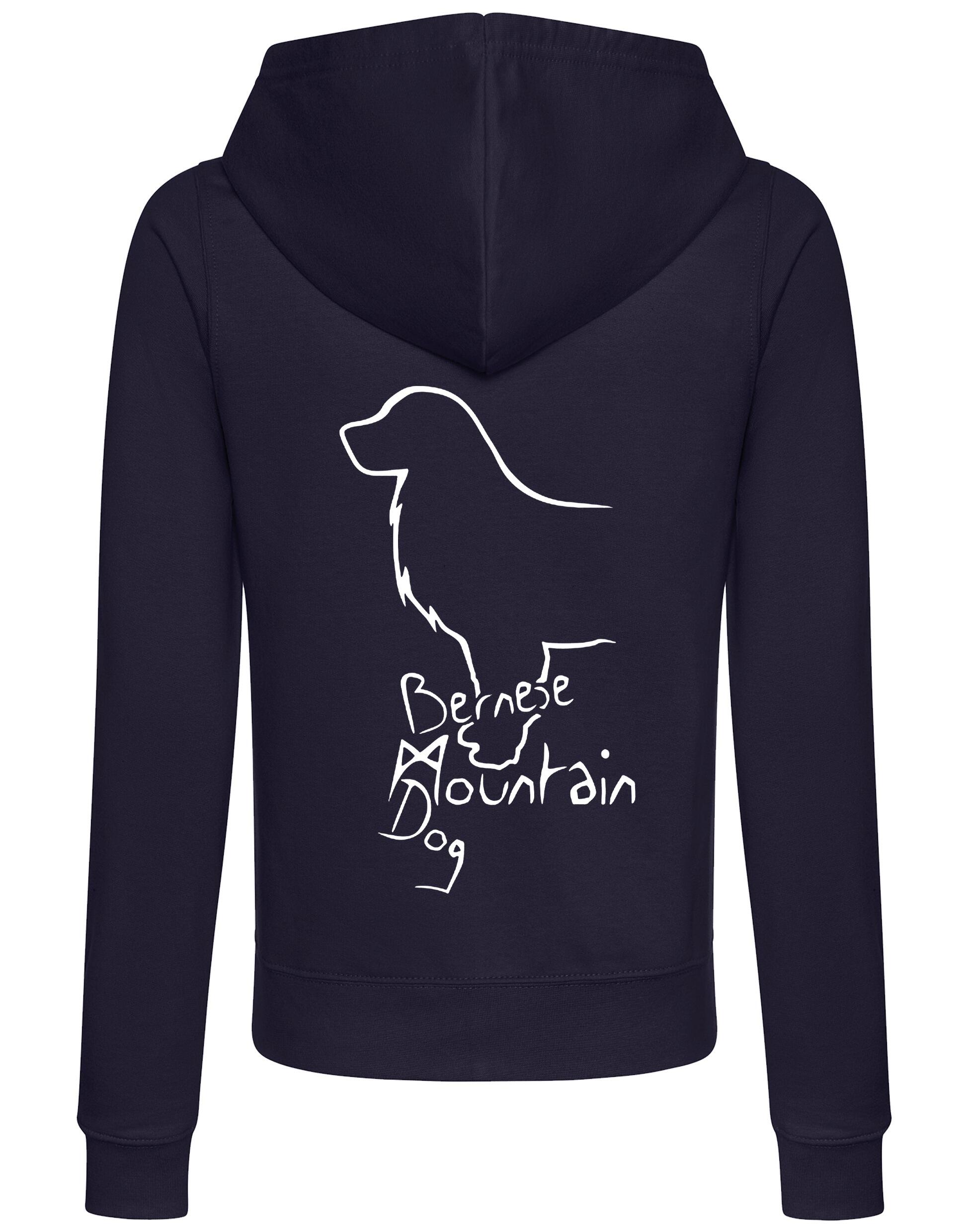 Bernese Mountain Dog Women’s Zipped Hoodie – Style, Comfort, and Bernese Love