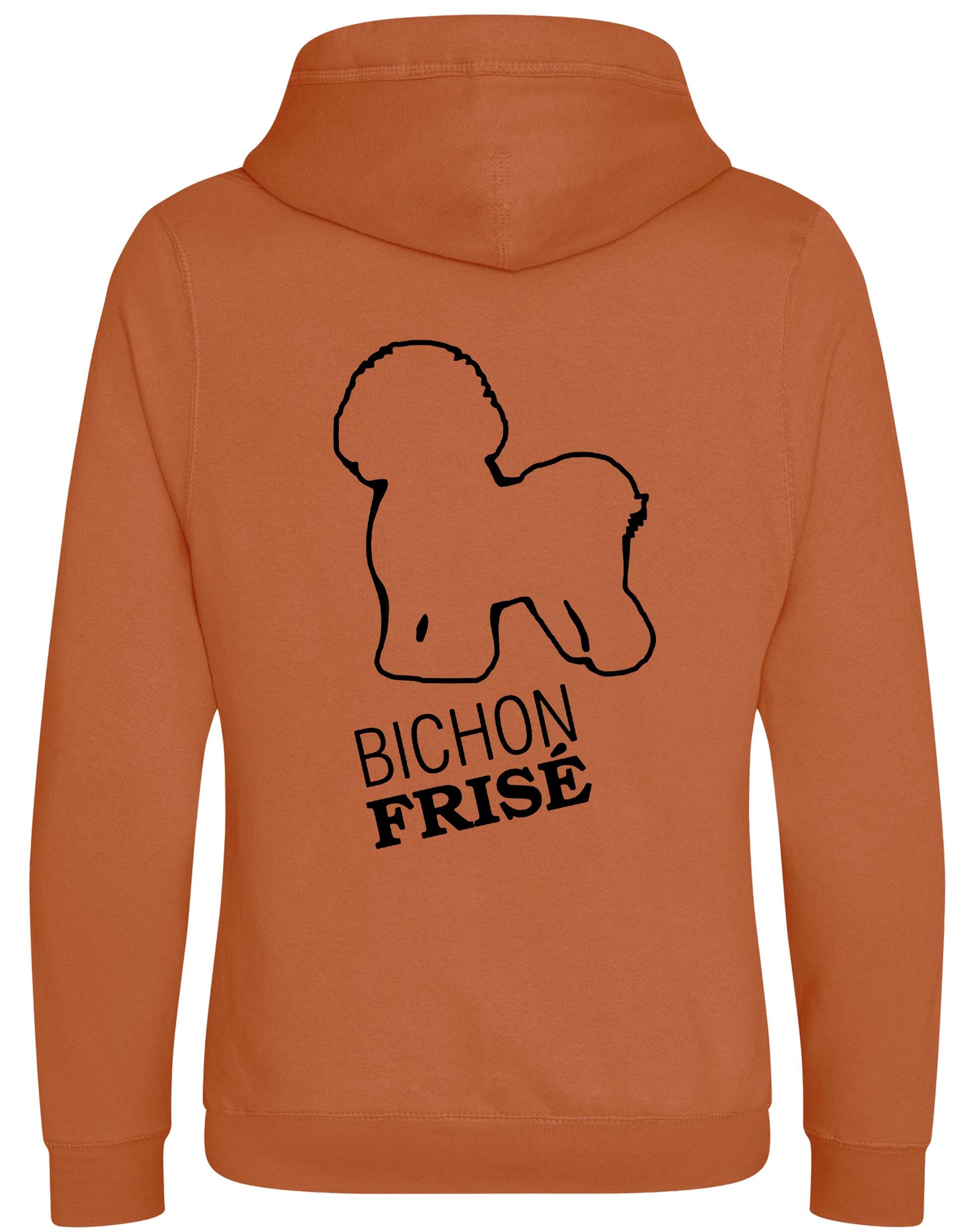 Unisex Crossneck Pullover Hoodie with Bichon Frise Dog Breed Design – A Must-Have for Bichon Frise Fans