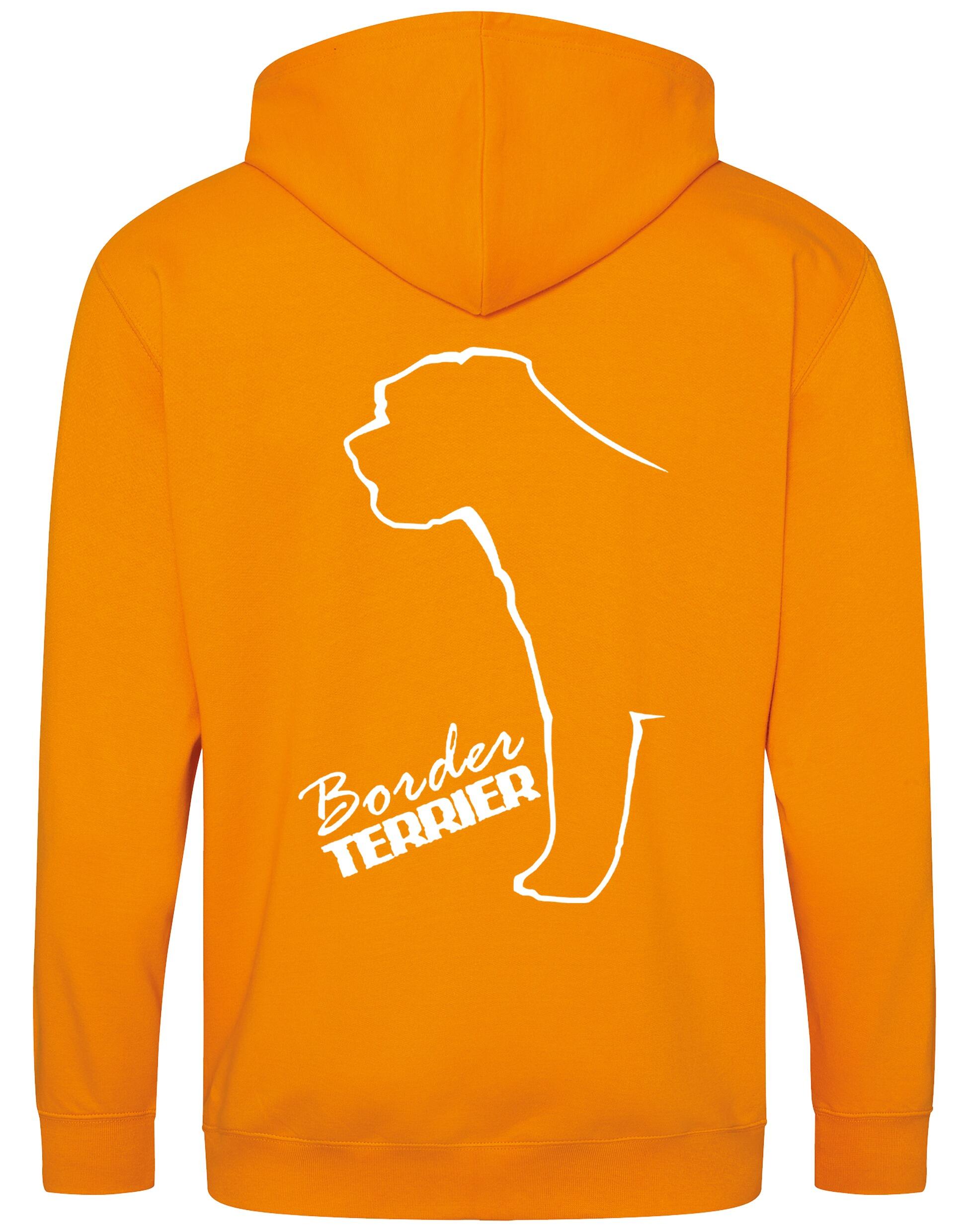 Border Terrier Dog Breed Design Zipped Hoodie – Style and Comfort for Dog Lovers