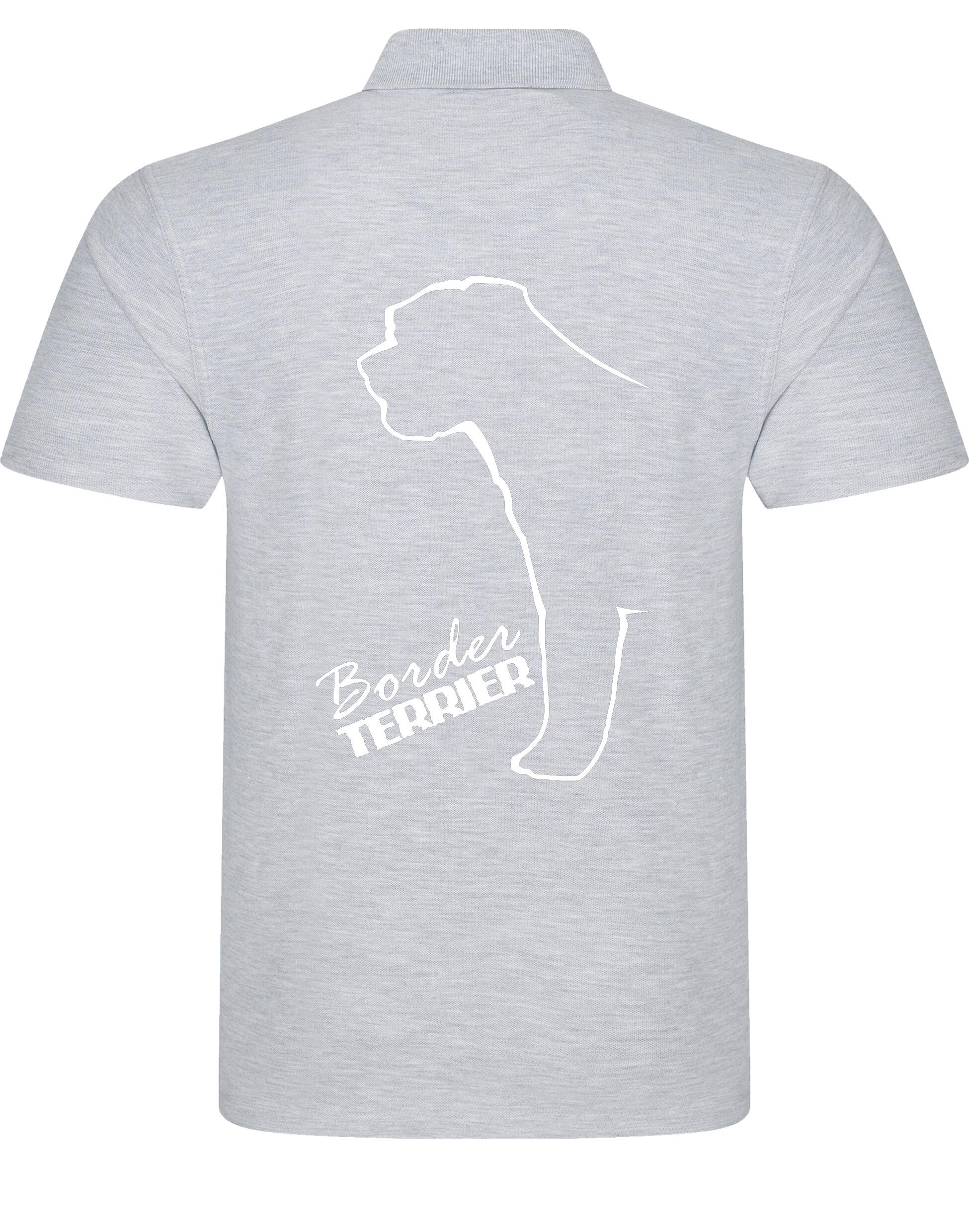 Unisex Cotton Polo with Border Terrier Dog Breed Design – Comfort and Style for Every Border Terrier Enthusiast
