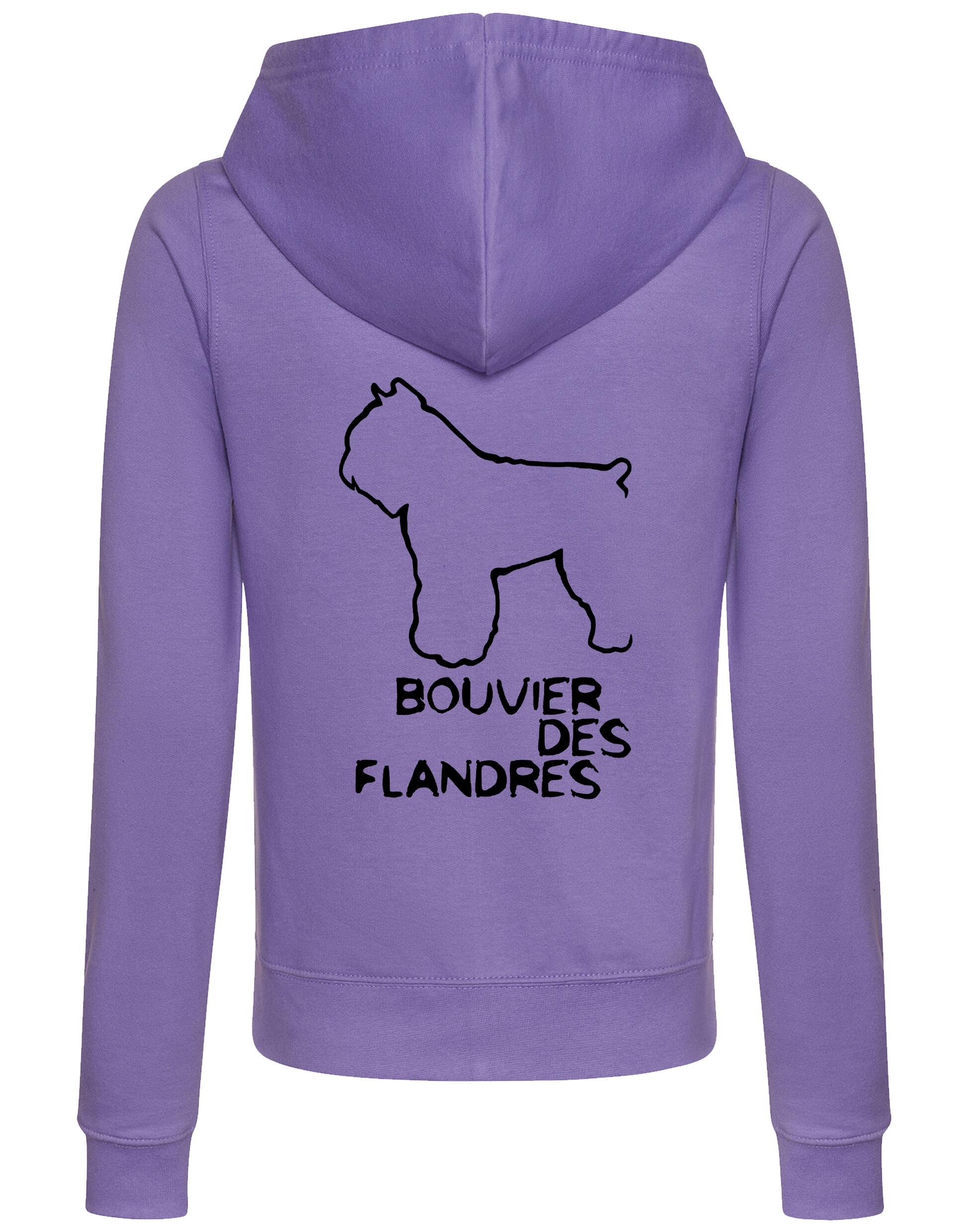 Bouvier des Flandres Dog Breed Women’s Zipped Hoodie – Style, Comfort, and Bouvier Pride