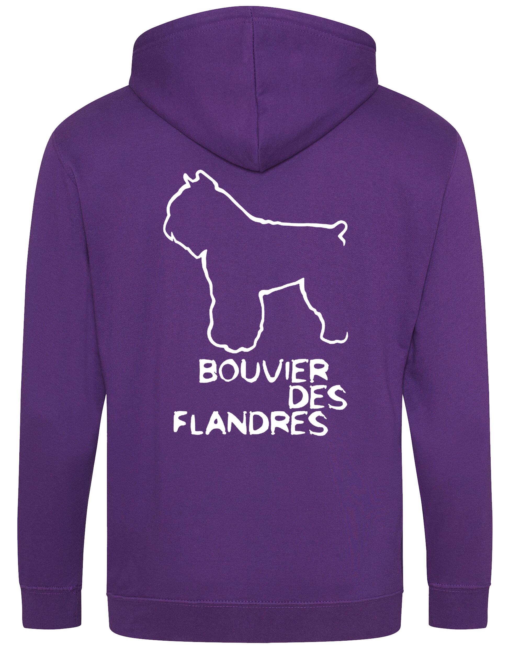 Bouvier des Flandres Dog Breed Design Unisex Zipped Hoodie – Style and Comfort for Dog Lovers
