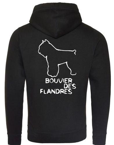 Bouvier des Flandres Dog Breed Design Unisex Crossneck Pullover Hoodie