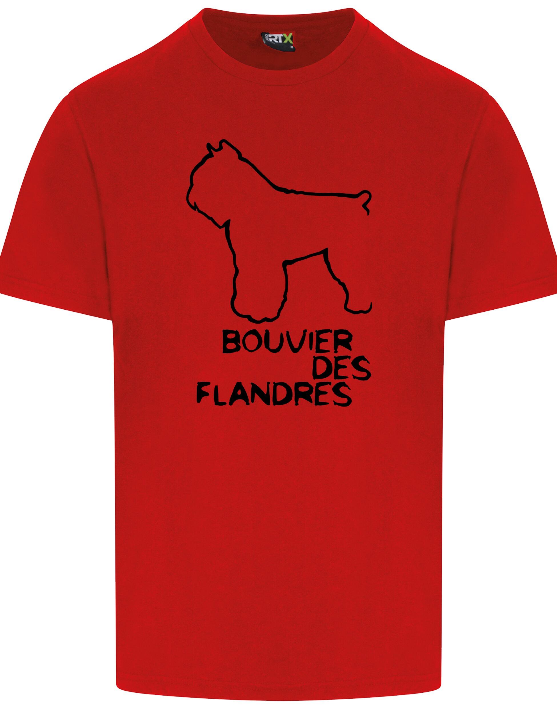 Unisex Roundneck T-shirt with Bouvier des Flandres Dog Breed Design – Style for Every Bouvier des Flandres Fan