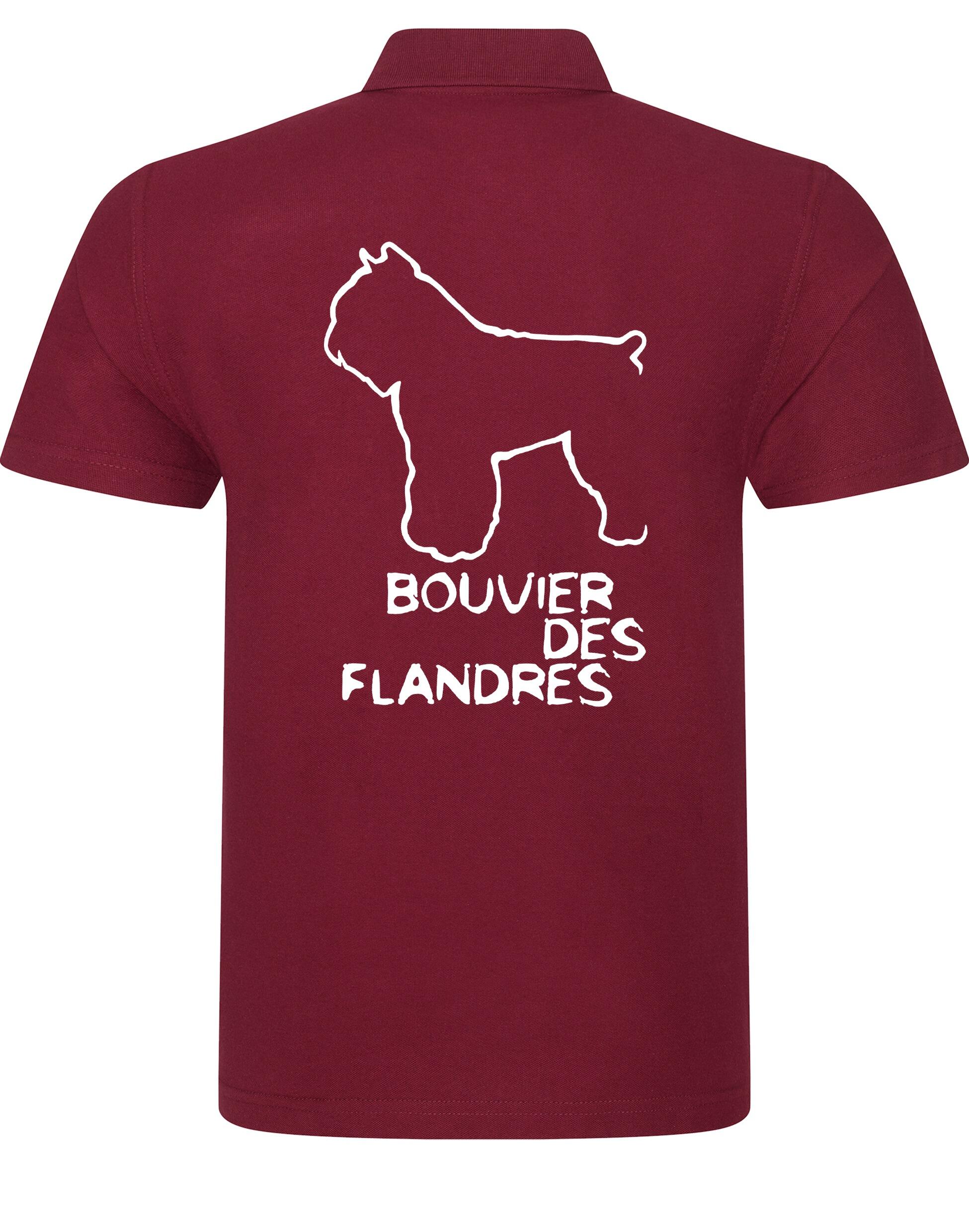 Unisex Cotton Polo with Bouvier Des Flandres Dog Breed Design – Comfort for Every Bouvier Lover