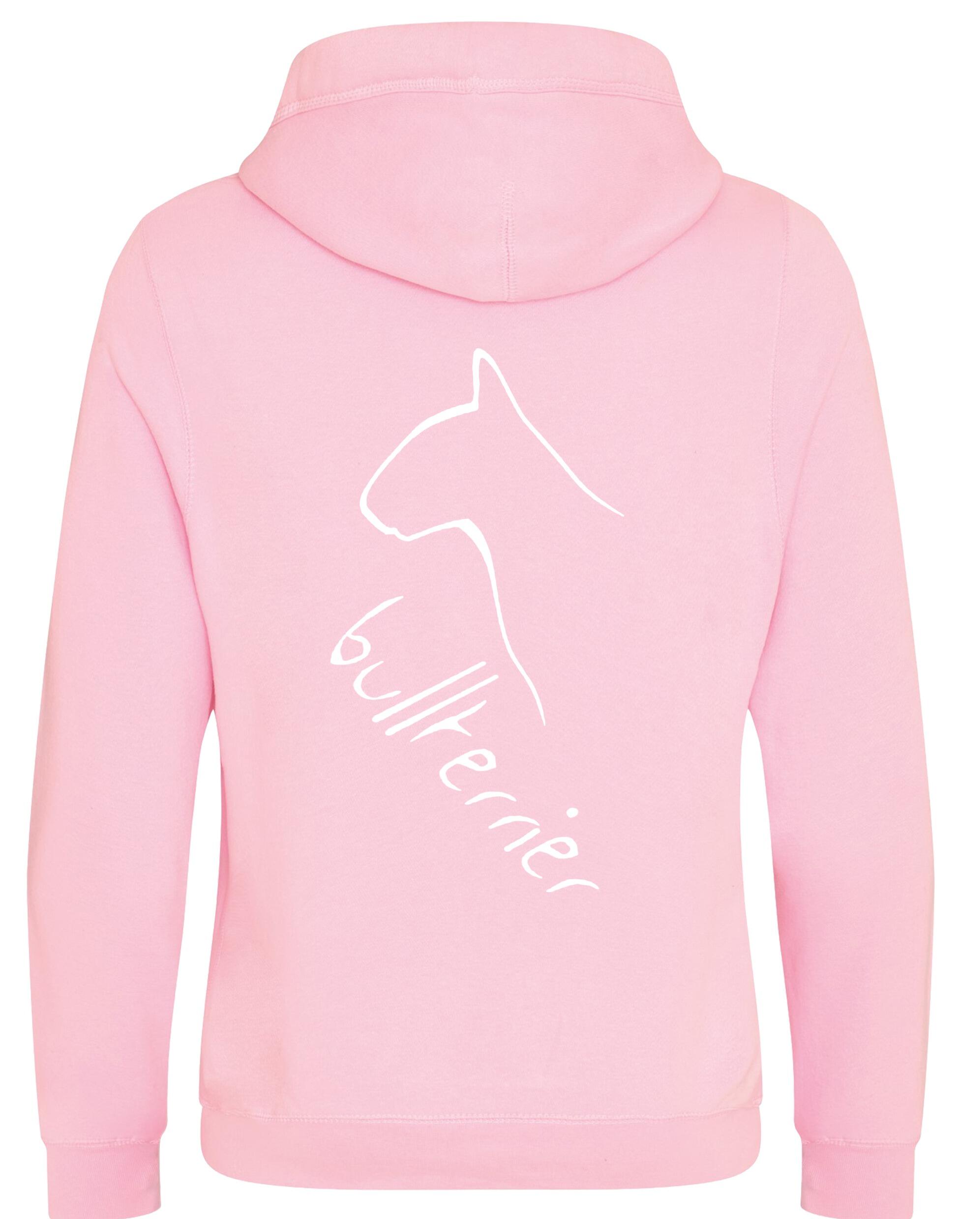 Unisex Crossneck Pullover Hoodie with Bullterrier Dog Breed Design – A Must-Have for Bullterrier Fans