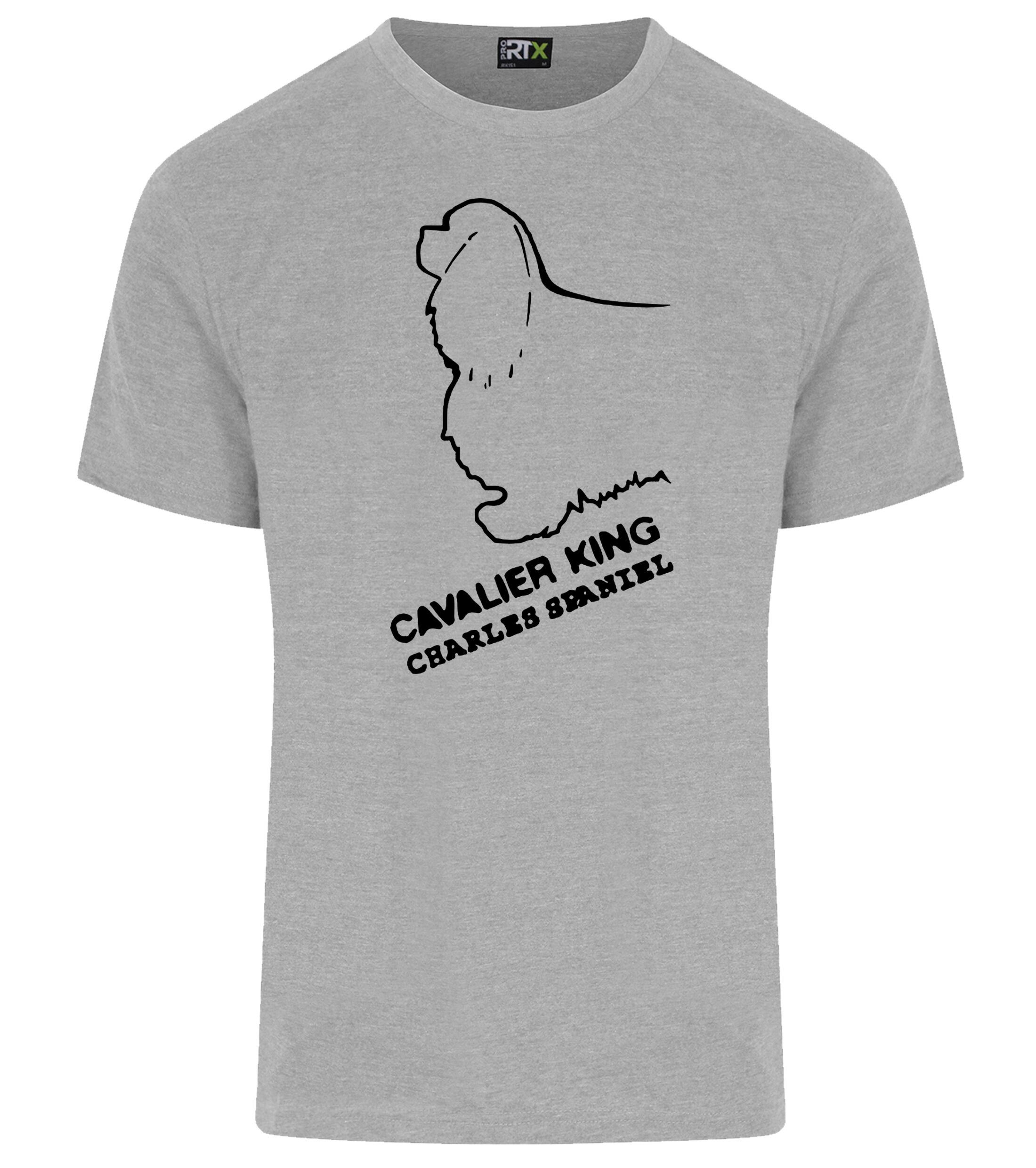 Unisex Roundneck T-shirt with Cavalier King Charles Spaniel Dog Breed Design – Style for Every Cavalier Fan