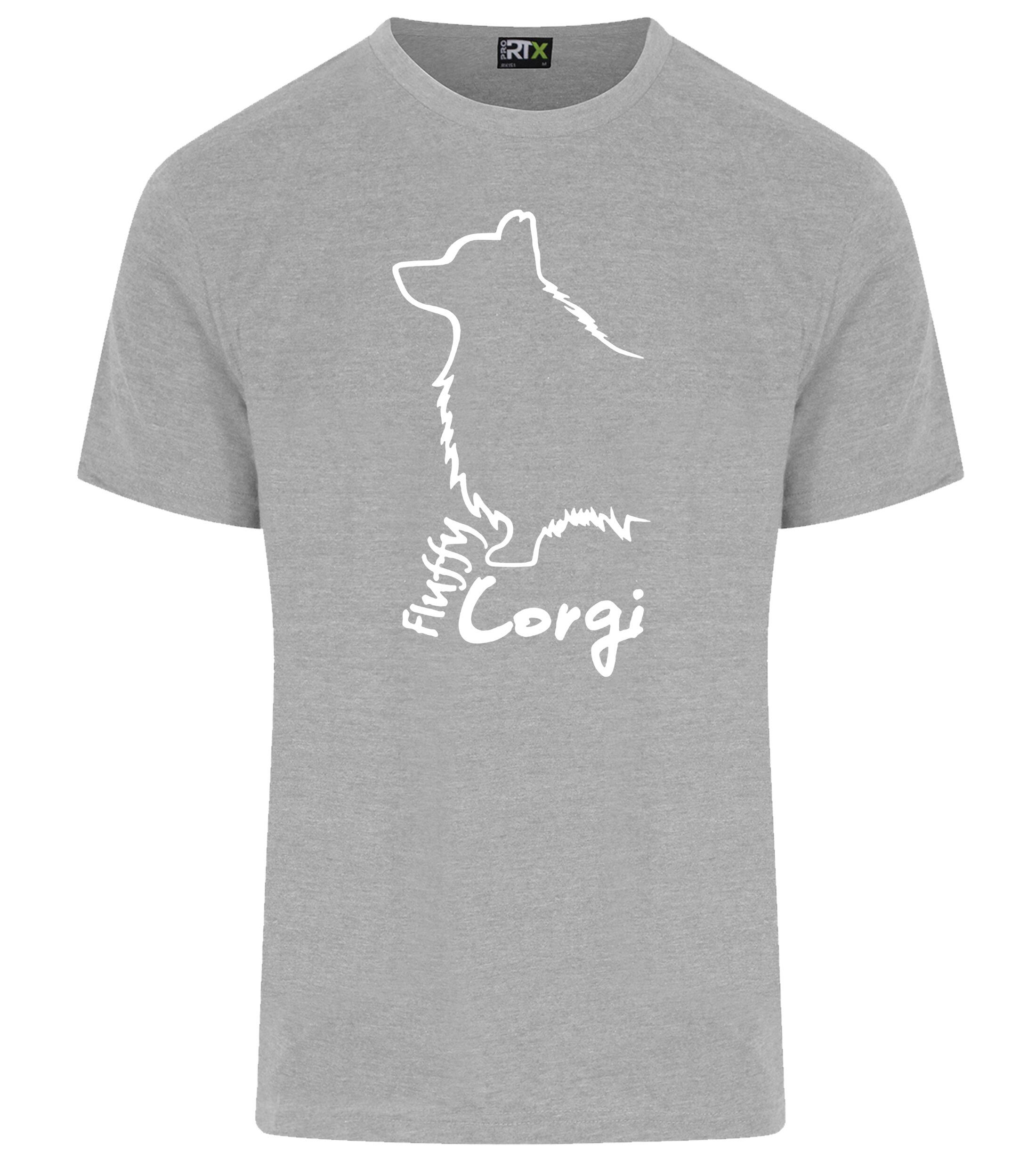 Unisex Roundneck T-shirt with Corgi Fluffy Dog Breed Design – Perfect for Corgi Fluffy Fans