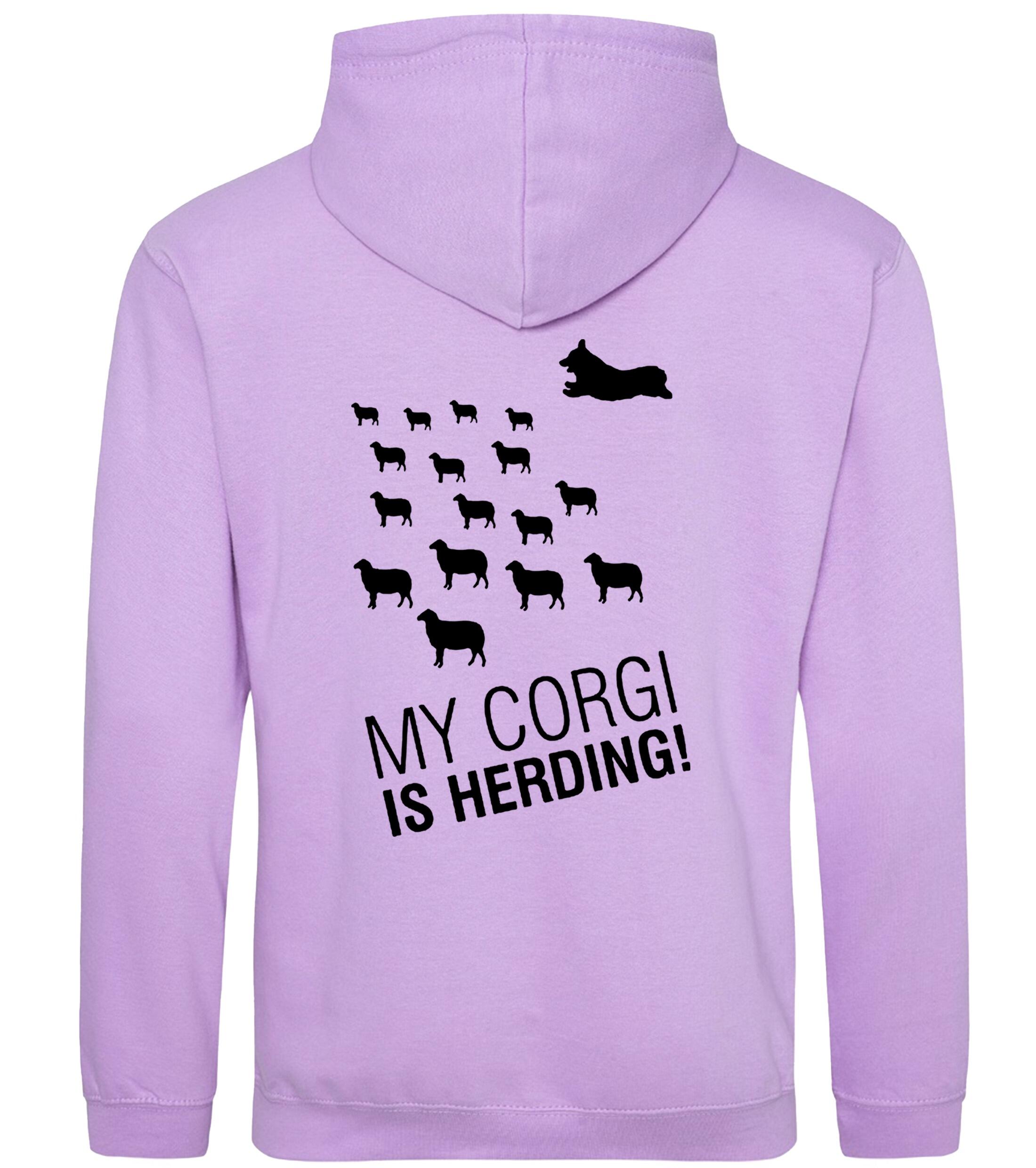 Pullover Hoodie with Corgi Herding Dog Breed Design – Cozy Style for Corgi Herding Fans