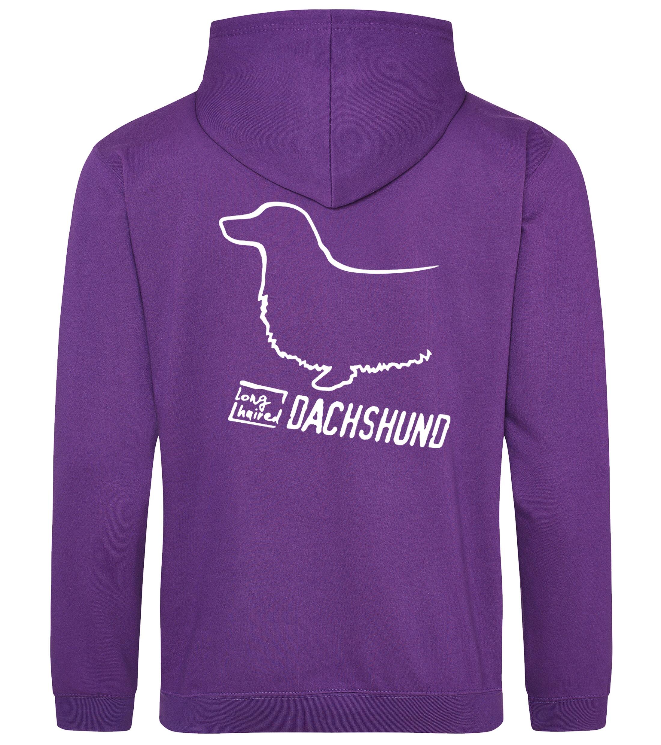 ​​Dachshund (Longhaired) Dog Breed Design Pullover Hoodie – Cozy & Stylish for Dachshund Lovers