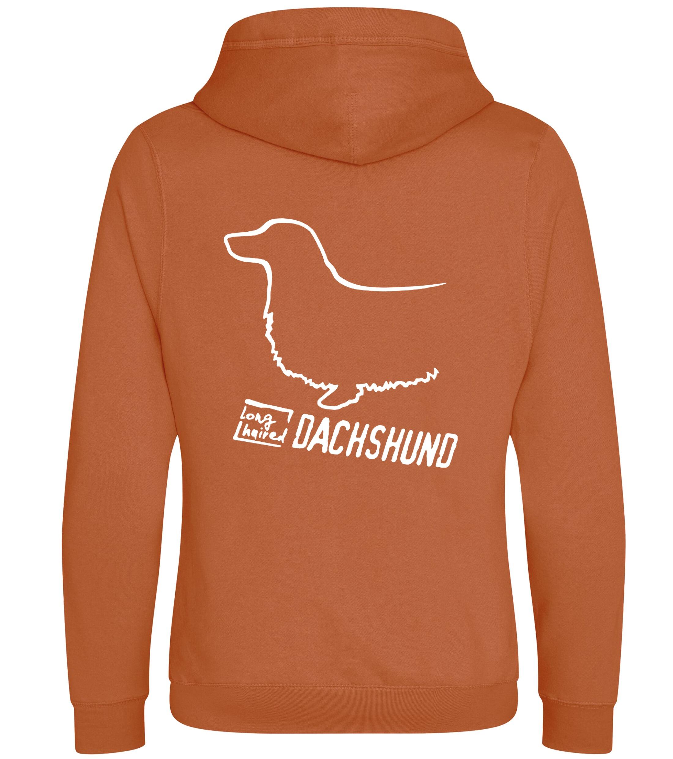 Dachshund (Longhaired) Dog Breed Design Unisex Crossneck Pullover Hoodie Showcase Your Passion for Dachshunds (Longhaired)