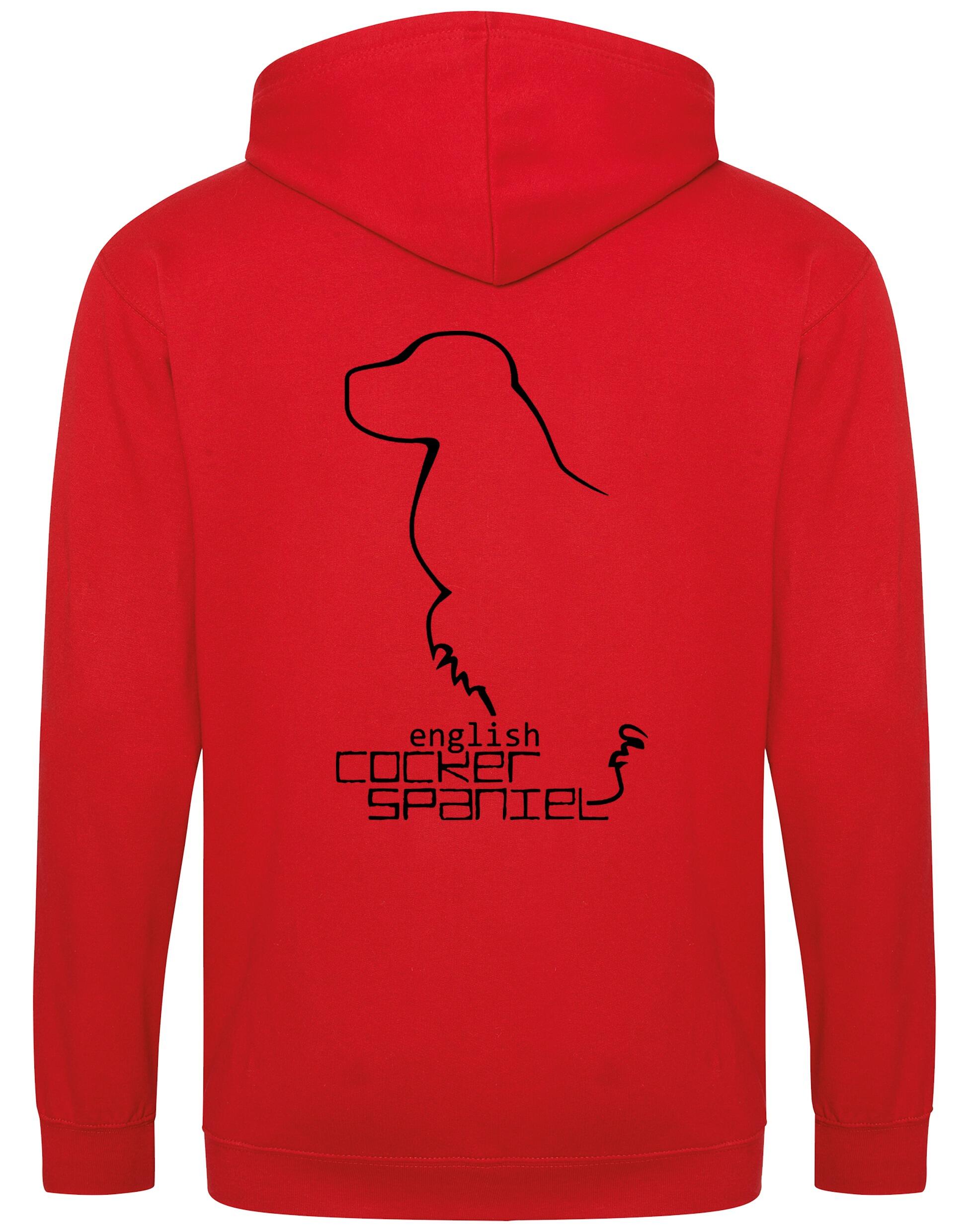 English Cocker Spaniel Dog Breed Design Zipped Hoodie – Comfort, Style, and Spaniel Pride