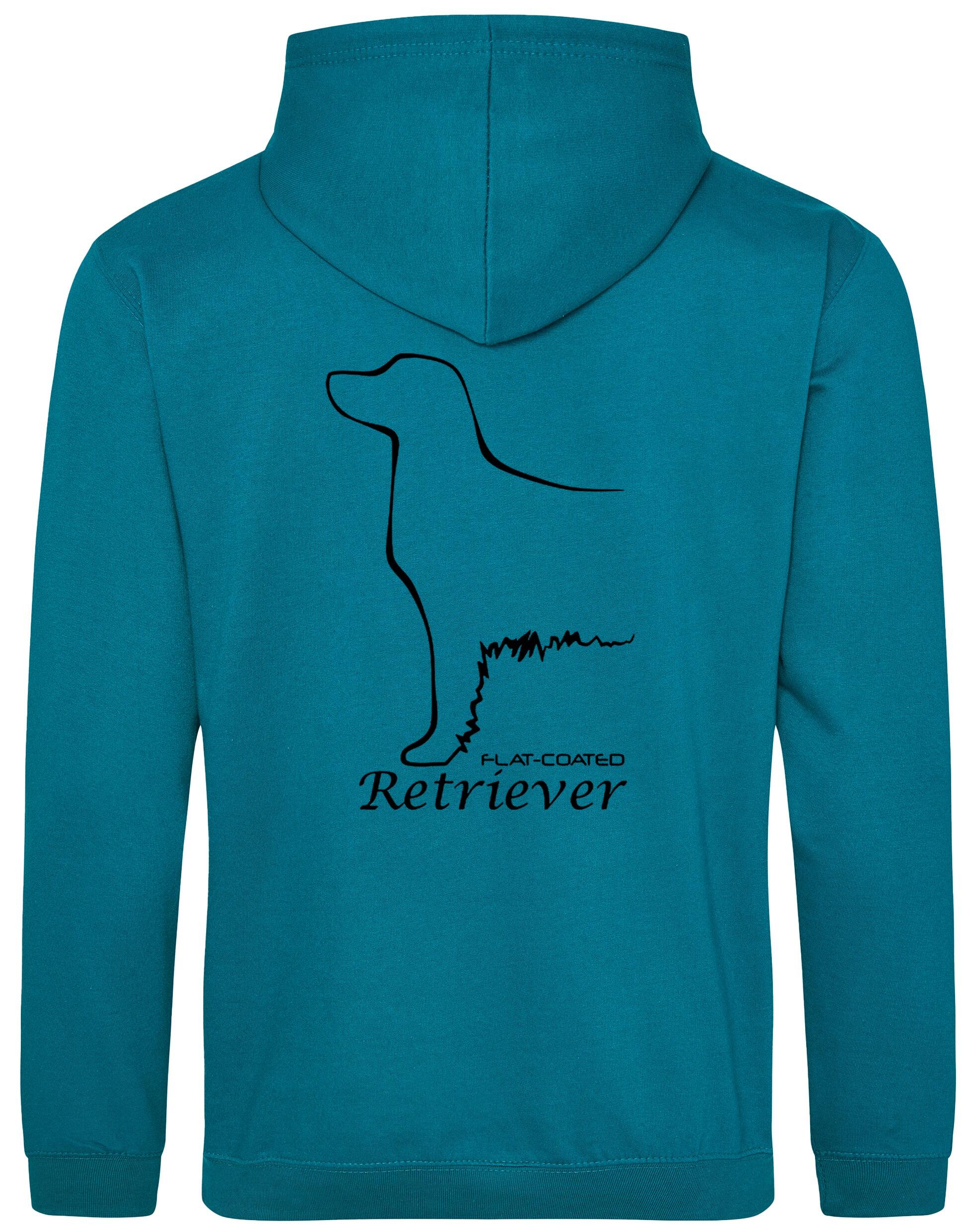 Flat Coated Retriever Dog Breed Design Pullover Hoodie – Cozy Comfort for Retriever Enthusiasts