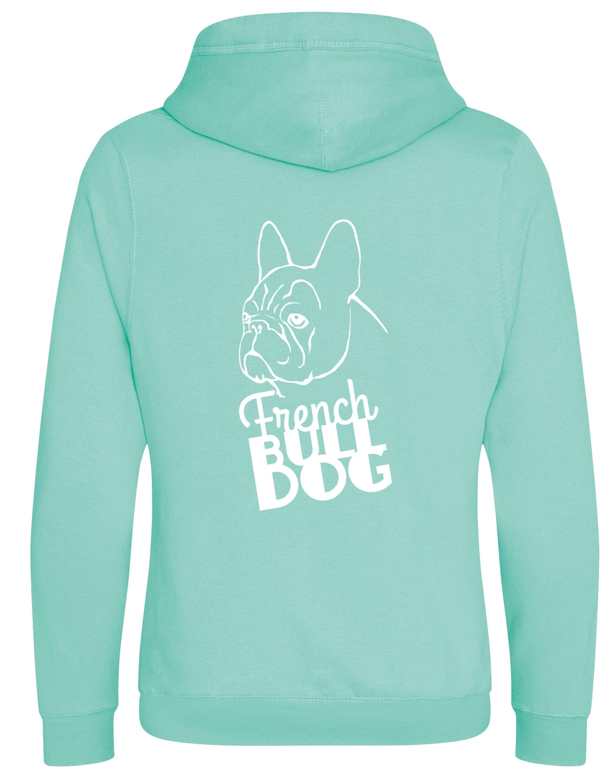 French Bulldog (Head) Unisex Crossneck Pullover Hoodie – A Must-Have for Bulldog Fans