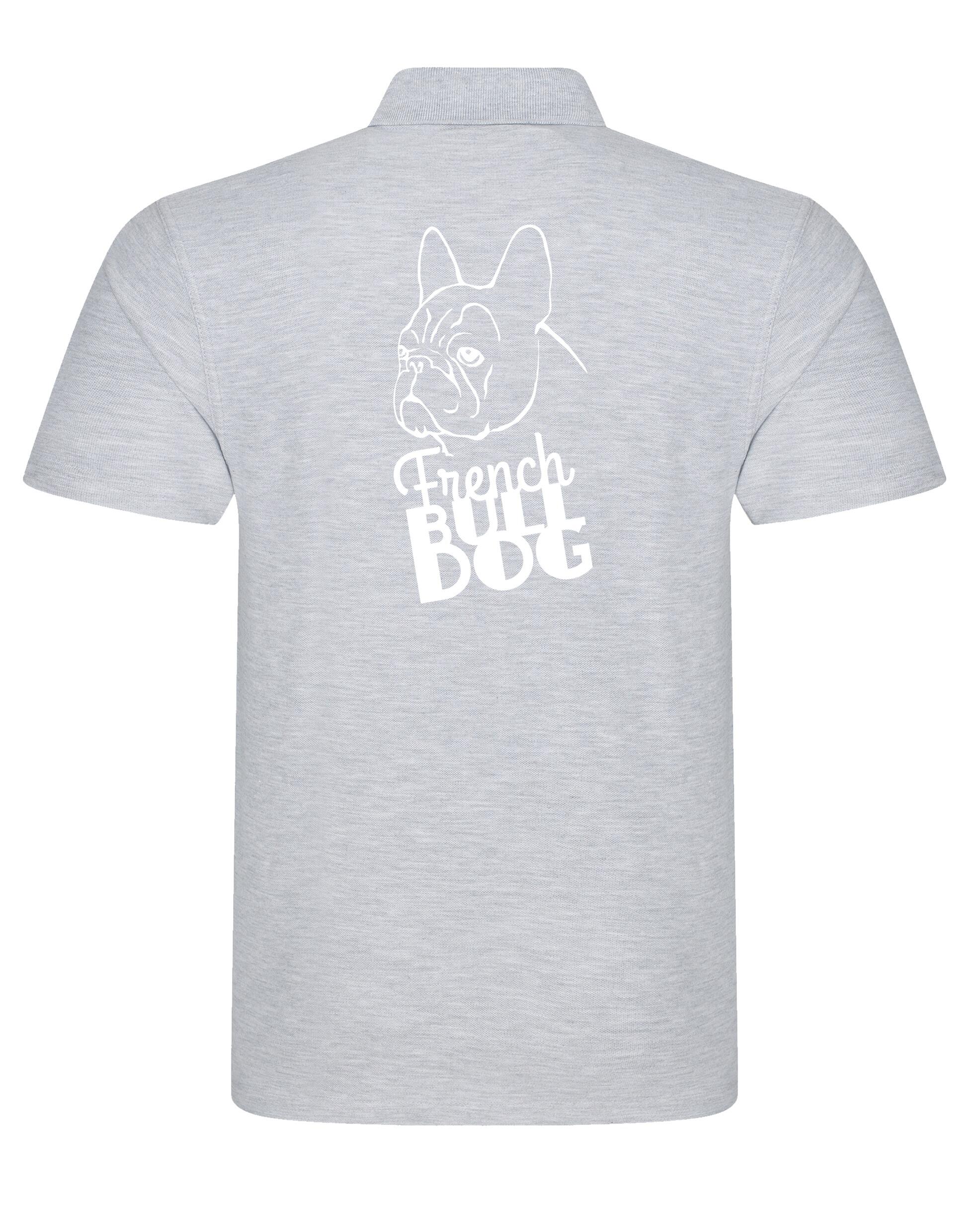 Unisex Cotton Polo with French Bulldog (Head) Design – Style and Comfort for Frenchie Fans