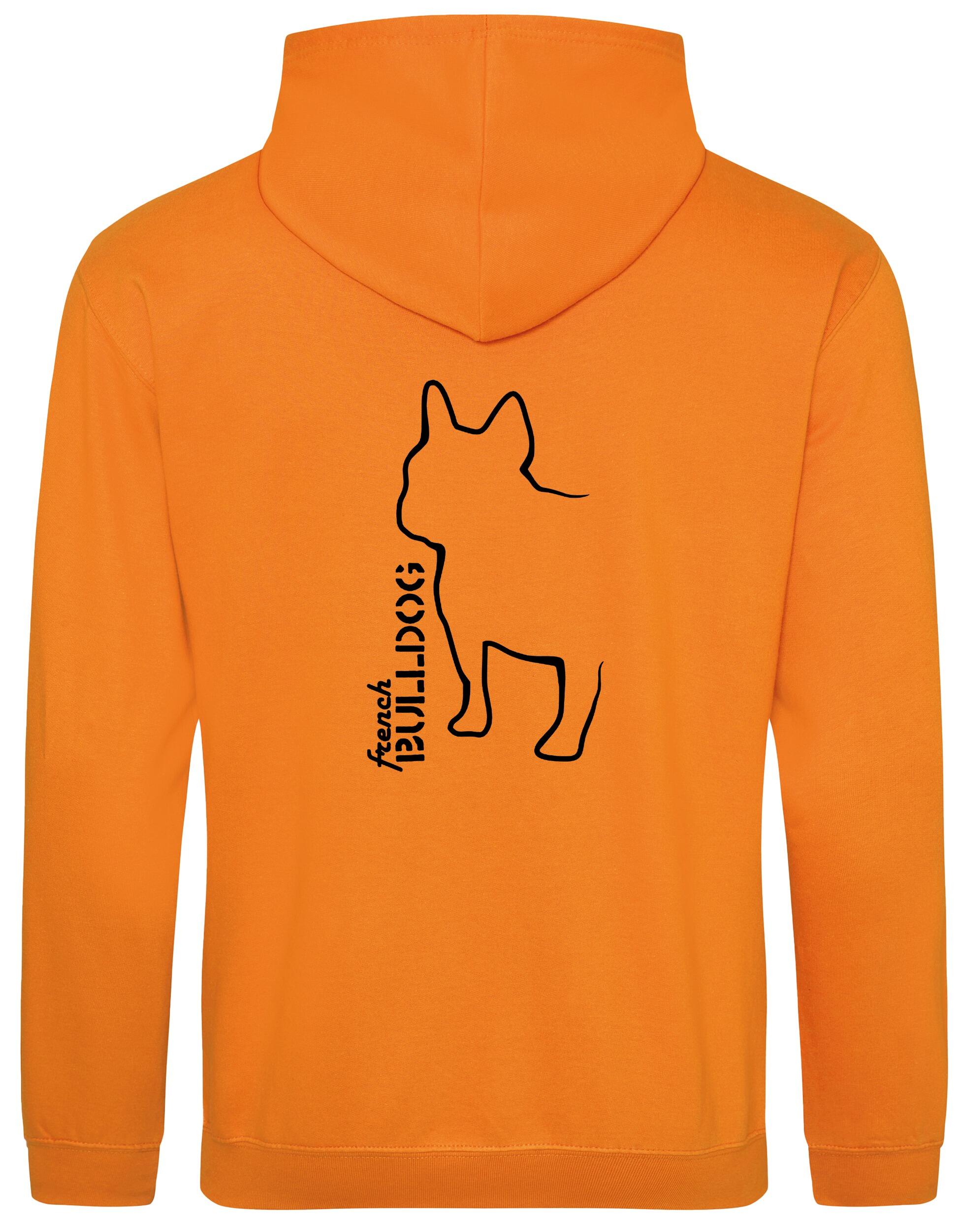 French Bulldog (Outline) Design Pullover Hoodie – Cozy and Stylish for Bulldog Enthusiasts