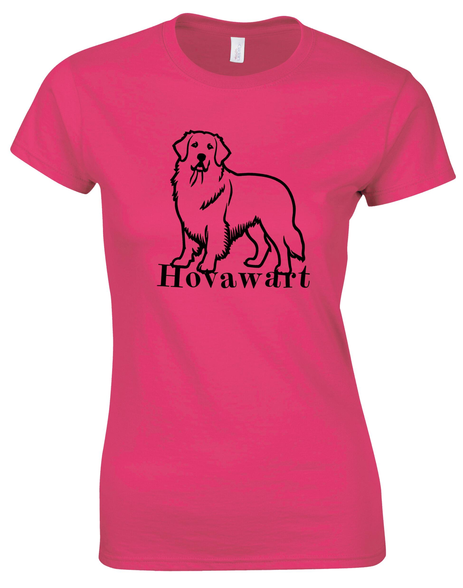 Hovawart Female Roundneck T-shirt – Soft cotton fabric with exclusive breed graphic, perfect for Hovawart enthusiasts.