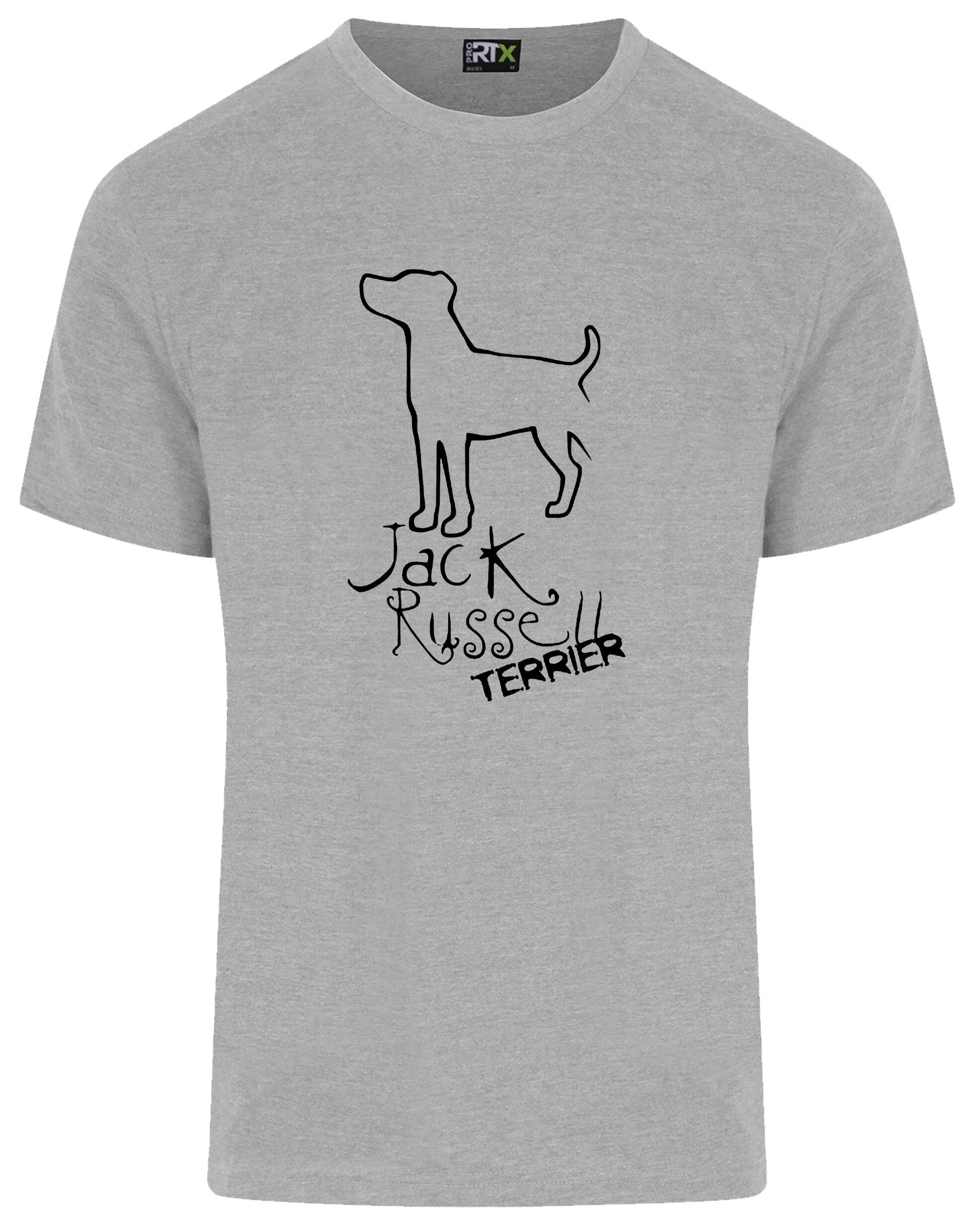 Jack Russell Terrier Unisex Roundneck T-shirt with exclusive breed artwork, soft breathable cotton fabric, and a relaxed unisex fit for stylish comfort.
