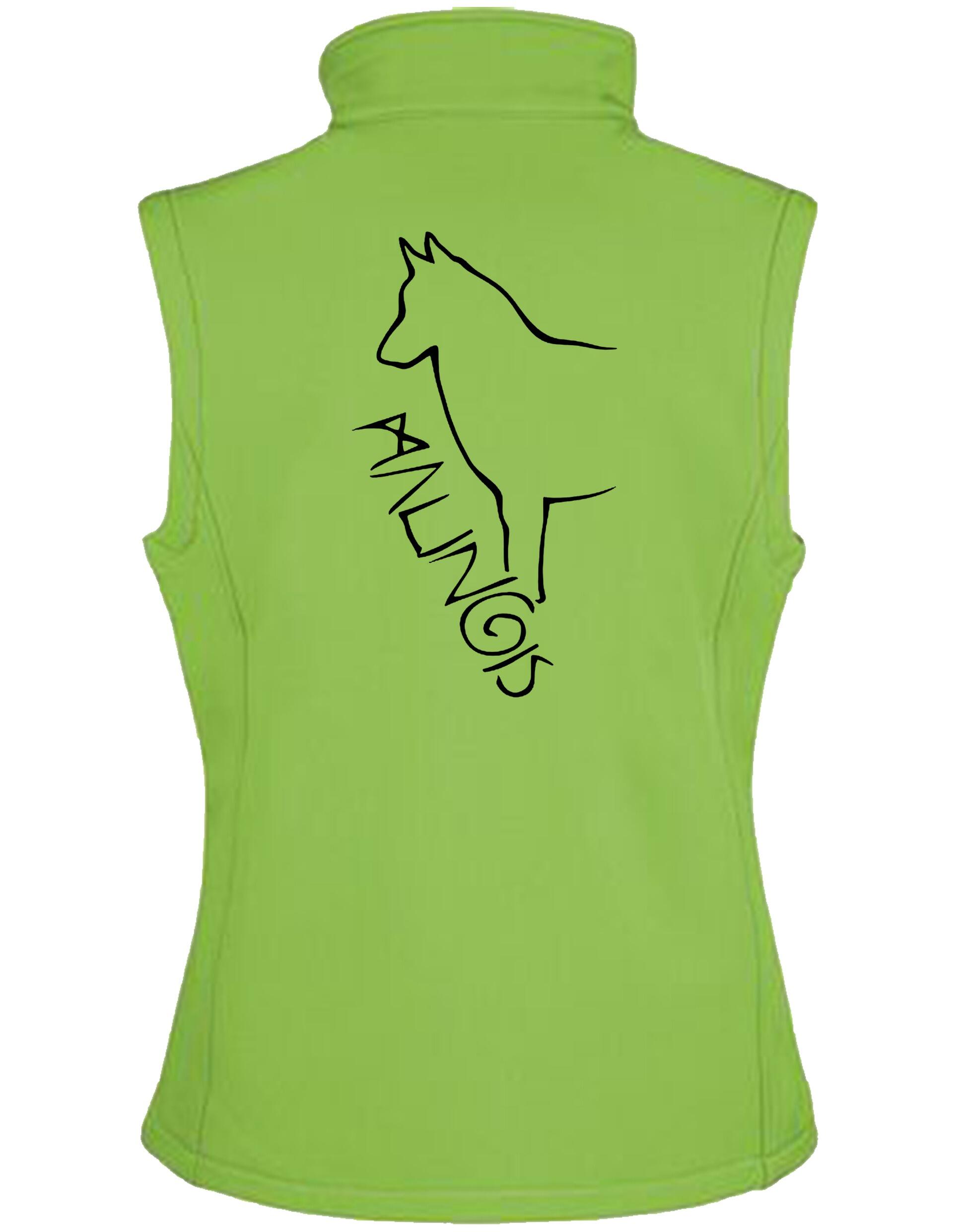 Malinois Unisex Softshell Jacket featuring exclusive breed design and water-resistant fabric.