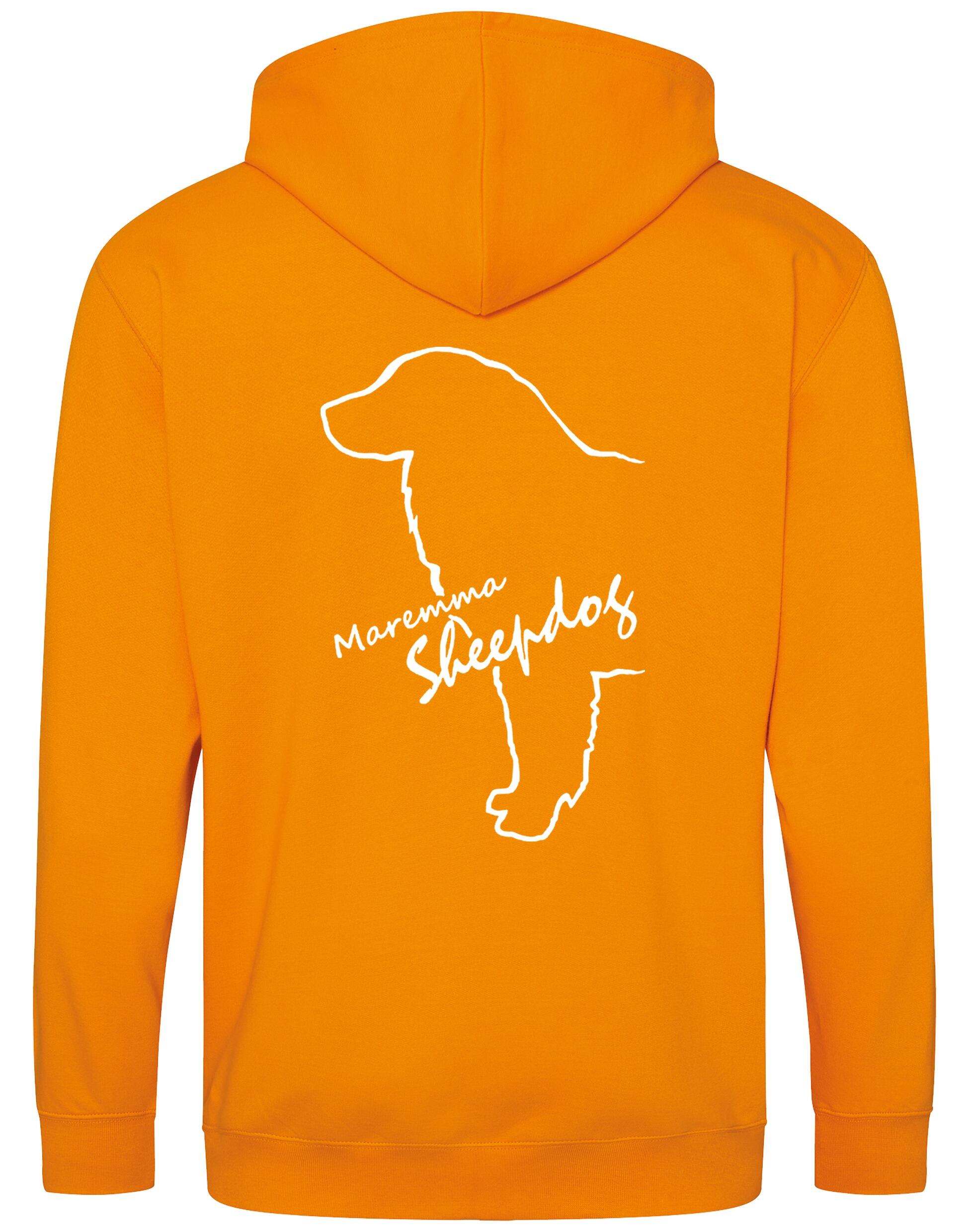 Maremma Sheepdog zipped hoodie with exclusive breed artwork, a warm fleece interior, and personalisation options.