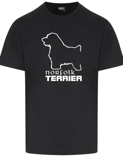 Norfolk Terrier Unisex Roundneck T-shirt featuring exclusive breed artwork, premium cotton fabric, a relaxed unisex fit, and a stylish round neckline. Perfect for casual wear, breed events, or everyday comfort for Norfolk Terrier lovers.