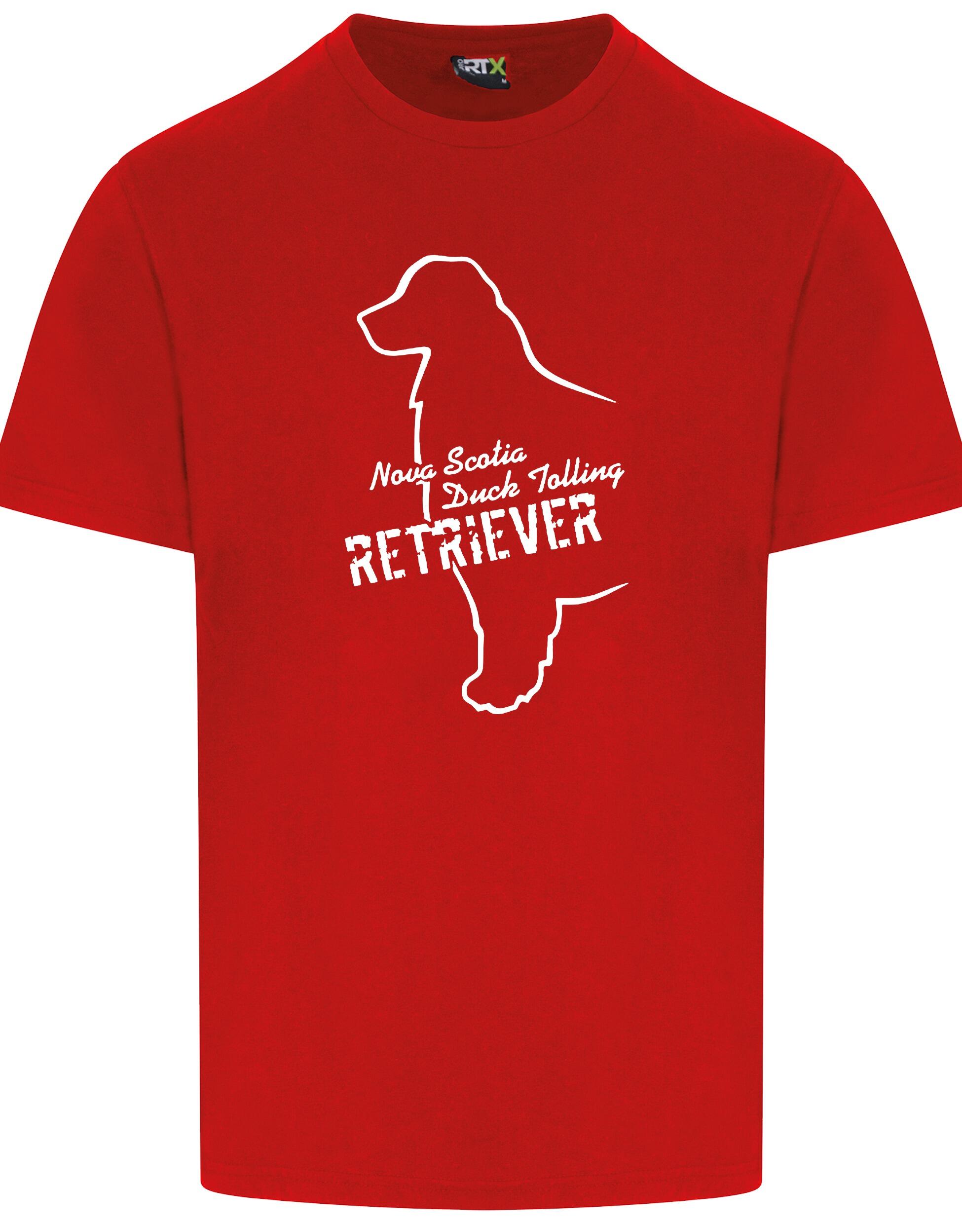 Nova Scotia Duck Tolling Retriever unisex roundneck T-shirt featuring an exclusive breed design on the front. Made from soft, breathable cotton with a relaxed fit, classic round neckline, and lightweight feel for all-day comfort. Perfect for Toller lovers, dog breed enthusiasts, and casual wear.