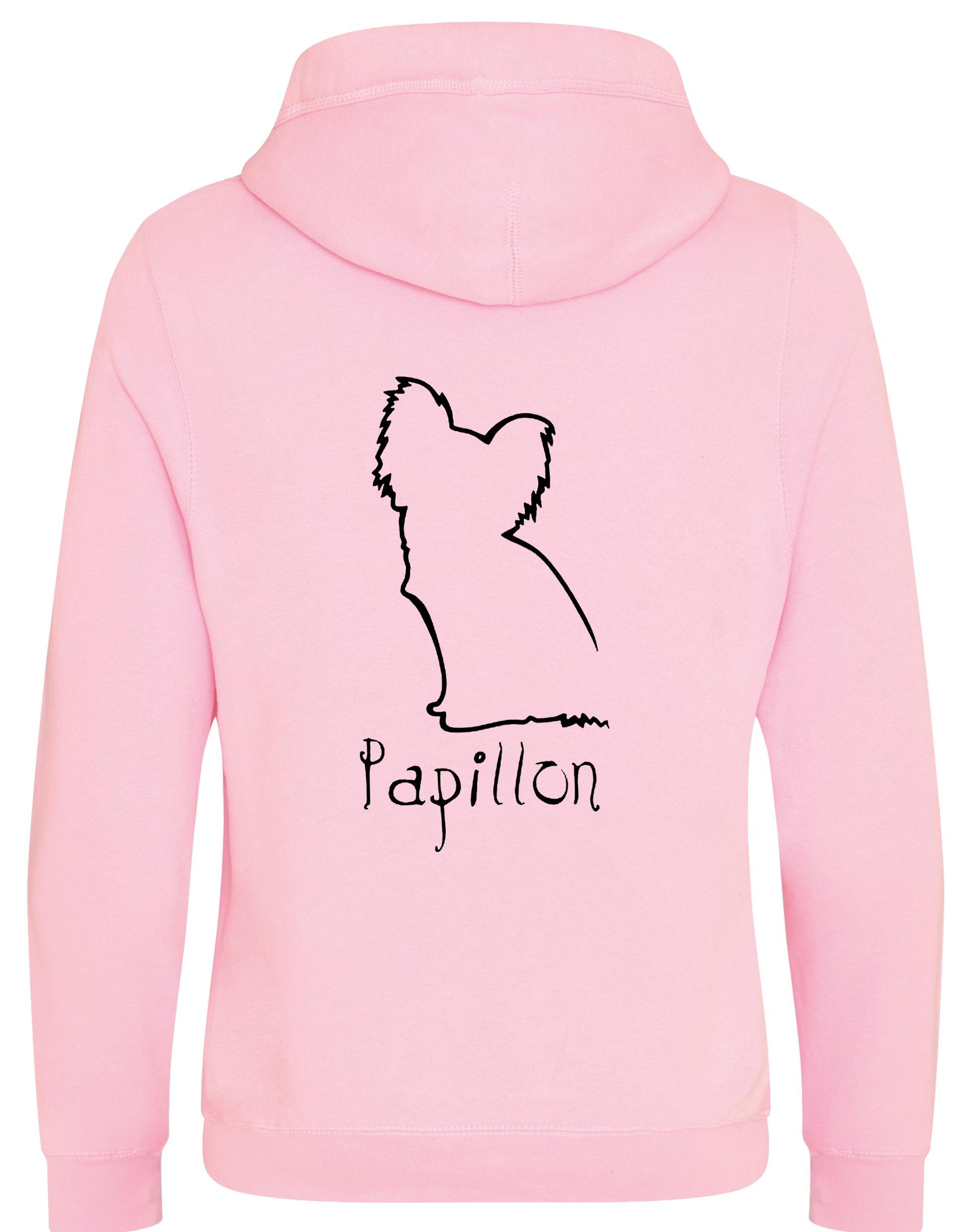 Papillon Crossneck Pullover Hoodie – cozy and stylish hoodie featuring an exclusive Papillon design with a modern crossneck hood. Perfect for dog owners and Papillon lovers.