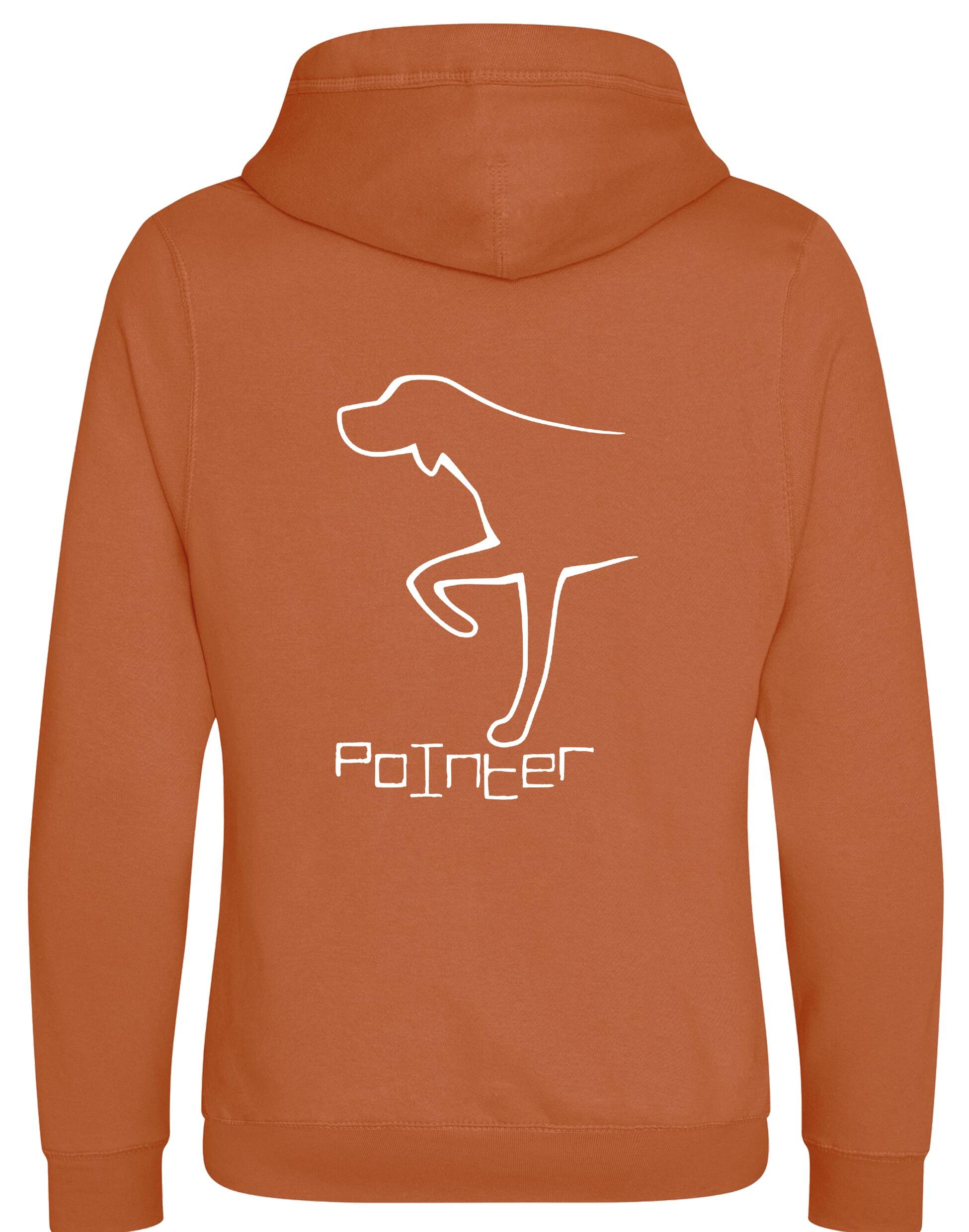 Pointer Crossneck Pullover Hoodie with a stylish Pointer design, featuring a warm brushed fleece lining and spacious kangaroo pocket.