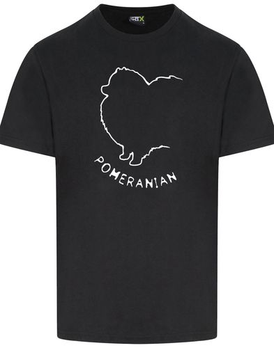 Pomeranian Unisex Roundneck T-Shirt featuring exclusive breed artwork, a relaxed unisex fit, and breathable cotton fabric for all-day comfort.