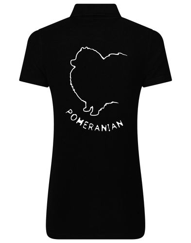 Pomeranian Women’s Cotton Polo featuring exclusive breed artwork, a tailored feminine fit, and breathable fabric for all-day comfort.