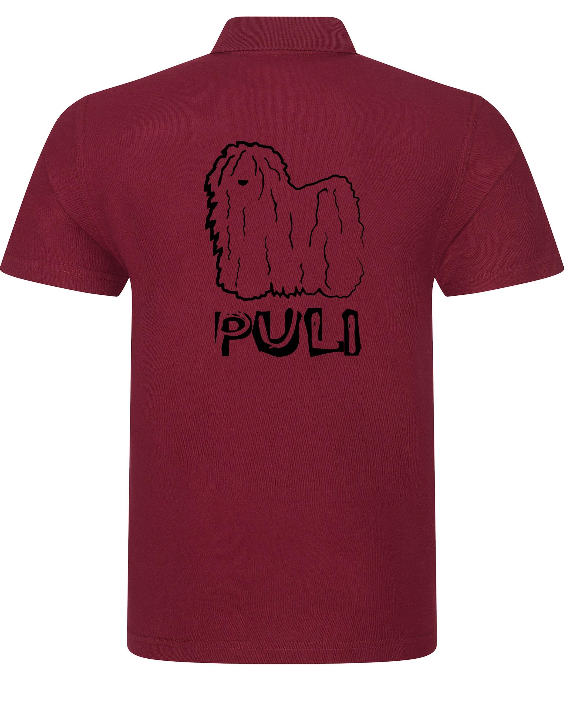 Unisex Hungarian Puli Cotton Polo featuring exclusive breed artwork, crafted from premium breathable cotton for all-day comfort and a relaxed, stylish fit, perfect for Hungarian Puli enthusiasts.