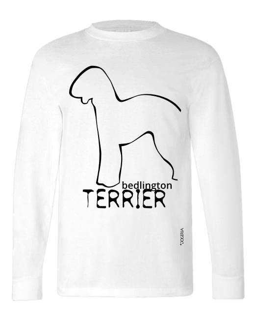 Bedlington Terrier T-Shirts Adult Long-Sleeved Premium Cotton
