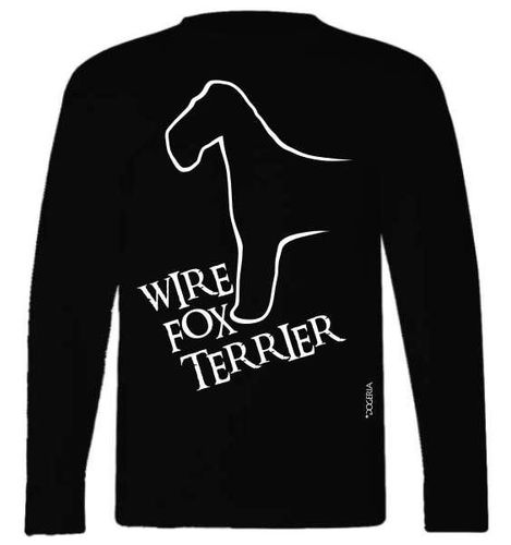 Wire Fox Terrier T-Shirts Adult Long-Sleeved Premium Cotton