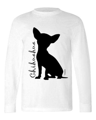 Chihuahua T-Shirt Adult Long-Sleeved Premium Cotton
