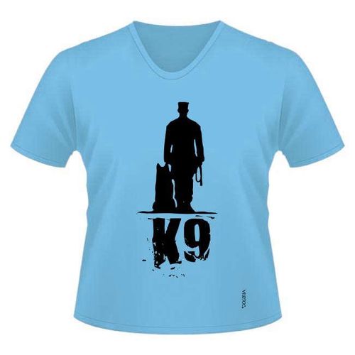 K9 Design T-Shirts Women's V Neck Premium Cotton