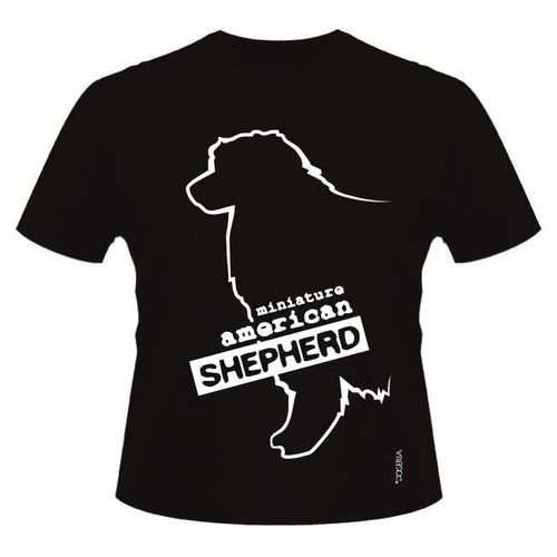 Miniature American Shepherd T-Shirts Roundneck Cotton