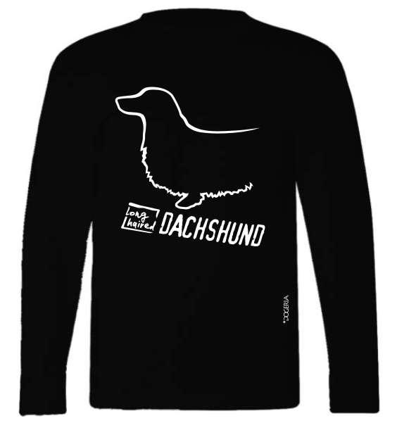 Dachshund (Longhaired) T-Shirts Long-Sleeved Premium Cotton