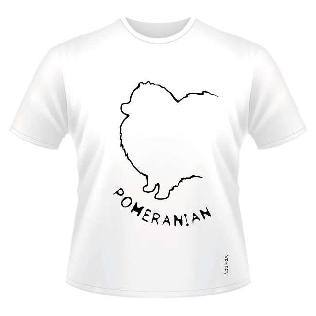 Pomeranian T-Shirts Women's V Neck Premium Cotton