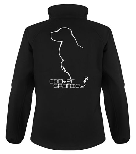 Cocker Spaniel Dog Breed Design Softshell Jacket Full Zipped Women's & Men's Styles