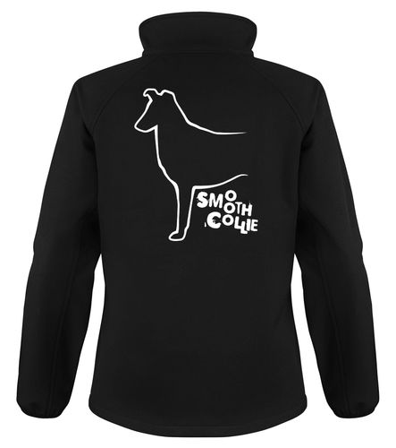 Collie (Smooth) Dog Breed Design Softshell Jacket Full Zipped Women's & Men's Styles