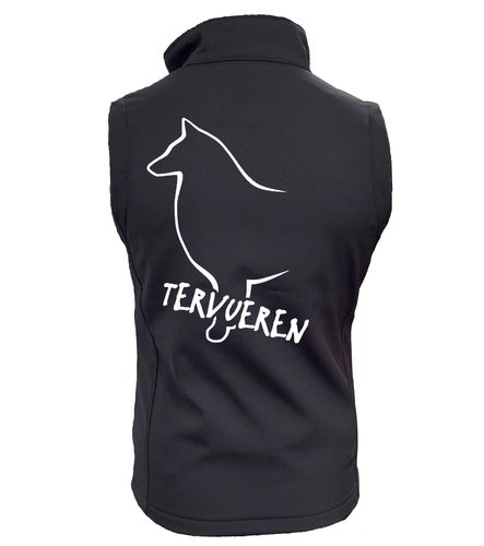 Tervueren Dog Breed Design Softshell Gilet Full Zipped Women's & Men's Styles