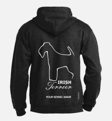Irish Terrier Dog Breed Design Pullover Hoodie Adult Single Colour