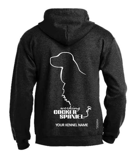 Working Cocker Spaniel Dog Breed Design Pullover Hoodie Adult Single Colour