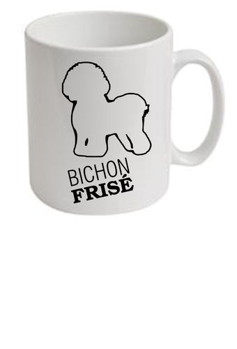 Bichon Frise Dog Breed Design Ceramic Mug