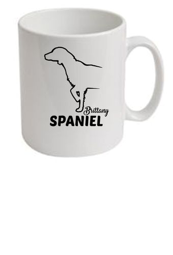 Brittany Spaniel Dog Breed Design Ceramic Mug