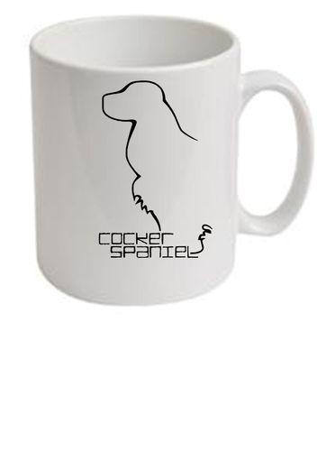 Cocker Spaniel Dog Breed Design Ceramic Mug