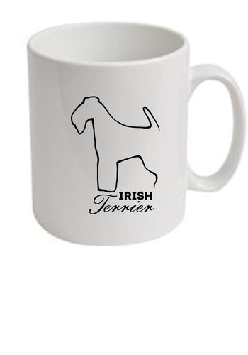 Irish Terrier Dog Breed Ceramic Mug Dogeria Design