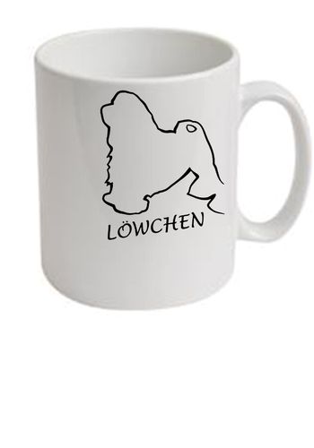Lowchen Dog Breed Ceramic Mug Dogeria Design