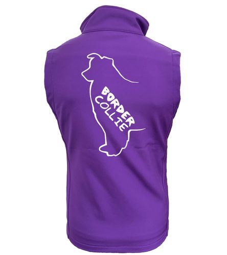Female Border Collie Softshell Purple (White)